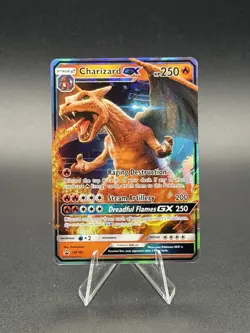Charizard GX SM195 - Sun & Moon Black Star Promo Holo Pokemon NM/MINT - Image 1