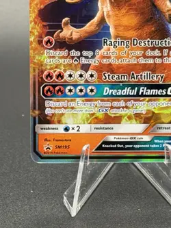 Charizard GX SM195 - Sun & Moon Black Star Promo Holo Pokemon NM/MINT - Image 5