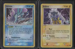 2006 Pokemon Pop Series 2 (x2 LOT) RAIKOU & SUICUNE Holo Rare HP-MP BW6 - Image 1