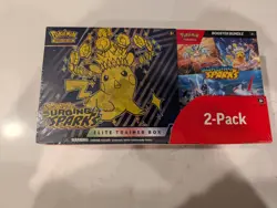 Pokemon Surging Sparks Booster Elite Trainer Box 2-pack- Rare Sealed - Image 1