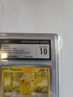 Pikachu Pokemon (2025) black star promos - 214 Illustration contest 2024 winner - Image 5