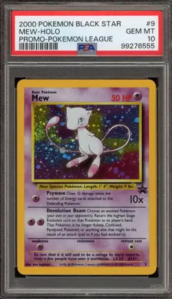 Pokemon Mew League Black Star Holo Promo #9 PSA 10 Gem Mint - Image 1