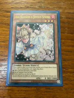 Yugioh Ash Blossom & Joyous Spring LCKC-EN080 Ultra Rare Unlimited - Image 1