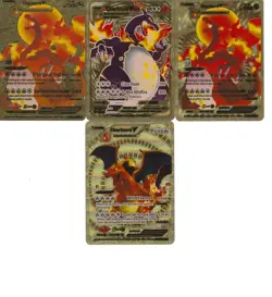 Lot Of 13 Gold Foil Pokemon Trading Cards (Unofficial Fan Art Cards/Gamefreak) - Image 3