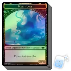 10 pcs FOIL MARIT LAGE TOKEN (6/21) Modern Horizons Magic MTG MINT CARD - Image 1