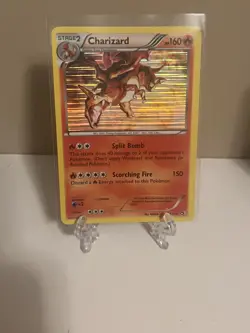 2 x Pokemon TCG Card Charizard Holo Rare Legendary Treasures 19/113 - Image 3