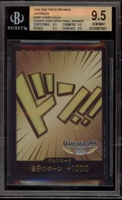 One Piece CCG DON!! Card Gold Grand Asia Open Final Winner JPN Promo BGS 9.5 - Image 1