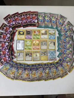 Pokemon Card Lot - Plus 30 Pokemon Booster Packs Included And 15 Valuabl Card 16 - Image 1