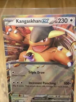 Pokemon Scarlet and Violet Kangaskhan EX Black Star Promo Holo Card 055 - Image 1