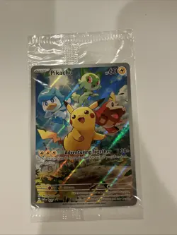 Pikachu 027 Sv: Scarlet & Violet Holo SEALED PROMO Pokemon Card - Image 1