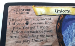 Harry Potter TCG Unicorn Foil 20/116 Near Mint Rare Creature Card Health 6, Star - Image 3