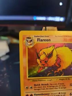 Pokemon TCG Flareon Jungle Holo Rare Card 3/64 LP Condition - Image 2