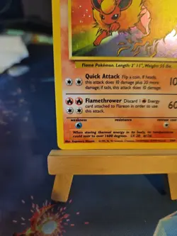 Pokemon TCG Flareon Jungle Holo Rare Card 3/64 LP Condition - Image 5