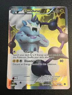 Thundurus EX - 97/98 - Pokemon Emerging Powers Black & White Ultra Rare Card NM - Image 1