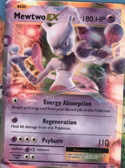 Pokemon TCG Mewtwo EX - 52/108 - Pokemon Evolutions XY Ultra Rare PLUS 9 CARDS - Image 1
