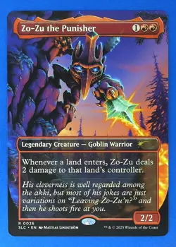 MTG Zo-Zu the Punisher Non Foil Secret Lair Encyclopedia of Magic NM 0026 RARE - Image 1