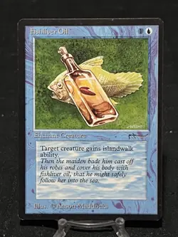 Fishliver Oil - Arabian Nights ~LP~ Magic The Gathering MTG - Image 1