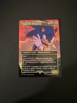 Sonic the Hedgehog (Rainbow Foil) Secret Lair Drop Foil - Image 1