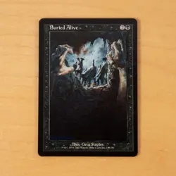 MtG - Buried Alive (Odyssey) Altered Hand Painted Magic: the Gathering - Image 1