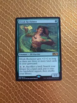Magic the Gathering M20 Core Set Elvish Reclaimer Light Play Condition - Image 1