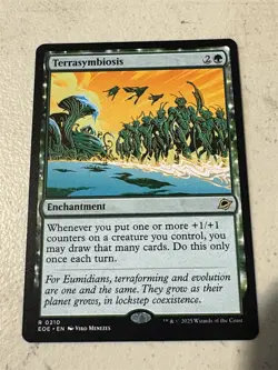 mtg Terrasymbiosis, rare enchantment, Edge of Eternities, unplayed - Image 1