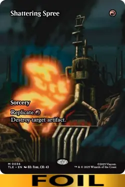 1x - Shattering Spree - FOIL BORDERLESS #36 - Avatar: Eternal - NM MTG - Image 1