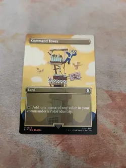 Command Tower Borderless Foil Universes Beyond Fallout MTG NM - Image 1