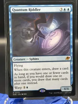 Magic the Gathering TCG - Edge of Eternities Promo #0072 - QUANTUM RIDDLER - Image 1