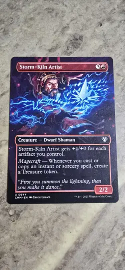 Storm-Kiln Artist (Borderless) Commander Masters Regular Uncommon MTG NM - Image 1