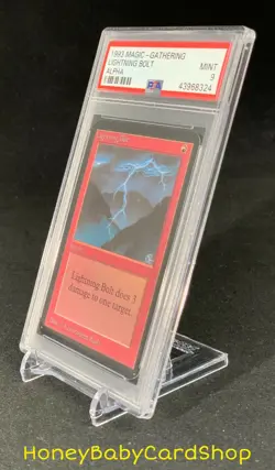 MTG Limited Edition Alpha 1993 Lightning Bolt PSA 9 Mint Old School 93/94 - Image 3