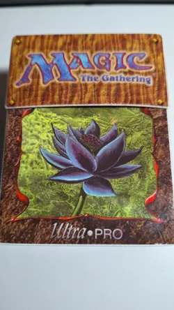 MTG Black Lotus Deck Box Juzam Djinn Magic The Gathering Ultra Pro 1997 NICE VTG - Image 1