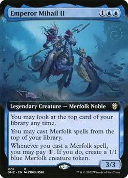 Emperor Mihail II - Foil Extended Art DMC LP MTG - Image 1