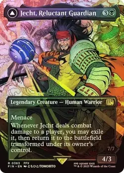 Jecht, Reluctant Guardian (363) Borderless, Magic MtG Final Fantasy FOIL , NM - Image 1
