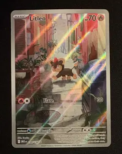 Litleo 139 /132 Illustration Rare Mega Evolution Pokemon Card English FREE CARD! - Image 2