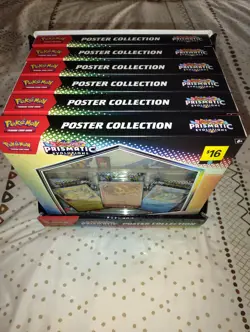 Pokemon Prismatic Evolutions Poster Collection Factory sealed LOTS OF 6 - Image 2
