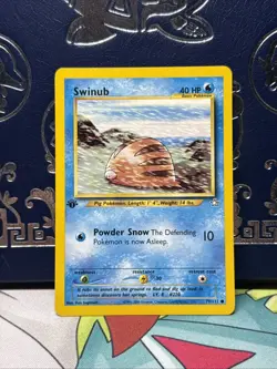 Pokemon - Swinub - Neo Genesis 79/111 1st Edition - Common - NM - Image 1