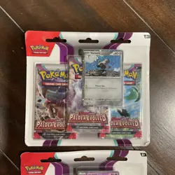 Pokemon Paldea Evolved 3 Pack Blister Tinkatink and Varoom lot - Image 3
