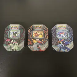 Pokemon TCG: Paldea Partners Tin Set Of 3x New Factory Sealed - Image 1