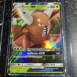 2019 Pinsir GX 6/68 Hidden Fates Ultra Rare Pokemon TCG Holo C17 - Image 1