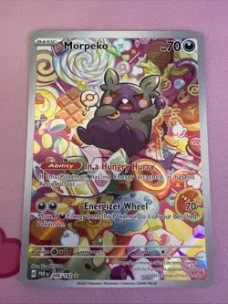 Pokemon Morpeko 206/182 Paradox Rift Illustration Rare Full Art Holo Near Mint - Image 1