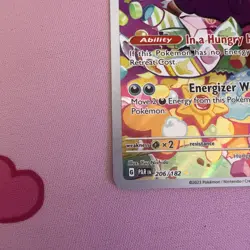 Pokemon Morpeko 206/182 Paradox Rift Illustration Rare Full Art Holo Near Mint - Image 4
