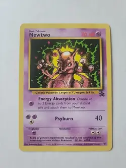 Pokemon Tcg Mewtwo 2000 Movie Black Star Promo #14 LP - Image 1