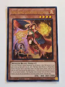 Fire King Courtier Ulcanix MP25 + Legendary Fire King Ponix 25LP (x2) Yugioh Set - Image 2