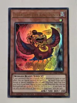 Fire King Courtier Ulcanix MP25 + Legendary Fire King Ponix 25LP (x2) Yugioh Set - Image 3