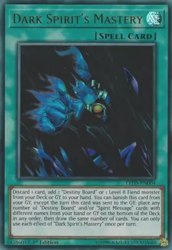 Yugioh! LP Dark Spirit's Mastery - LED5-EN004 - Ultra Rare - 1st Edition Lightly - Image 1