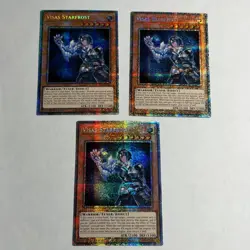 3x Visas Starfrost CYAC-EN100 Starlight Rare 1st Edition NM Yugioh #2 - Image 1