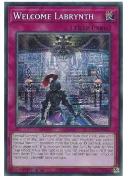 MP23-EN235 Welcome Labrynth - Prismatic Secret Rare Card 1st Edition 25th Anniv - Image 1