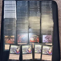 English - MTG Lot Of 100 Black Rares - 25 Plays Sets - All Reserved List Cards - Image 1