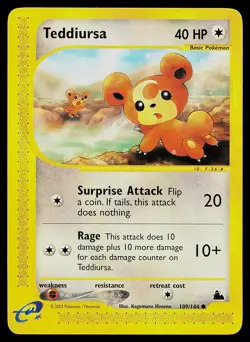 Pokemon Card - Teddiursa Skyridge 109/144 Non Holo - Image 1