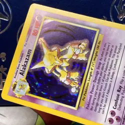 Pokemon Alakazam TCG Base Set Holo Card 1/102 Holo Rare NM / M - Image 4